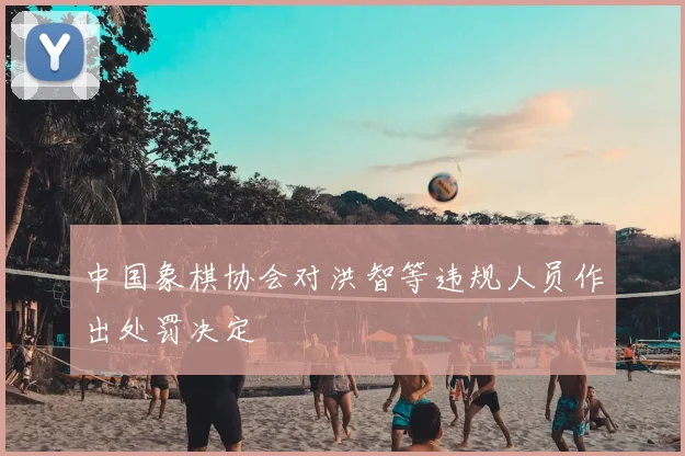 中国象棋协会对洪智等违规人员作出处罚决定